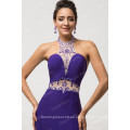 Grace Karin Halter Backless elegante púrpura partidos vestidos de noche Sequins rebordear sirena vestido largo formal CL007595-1